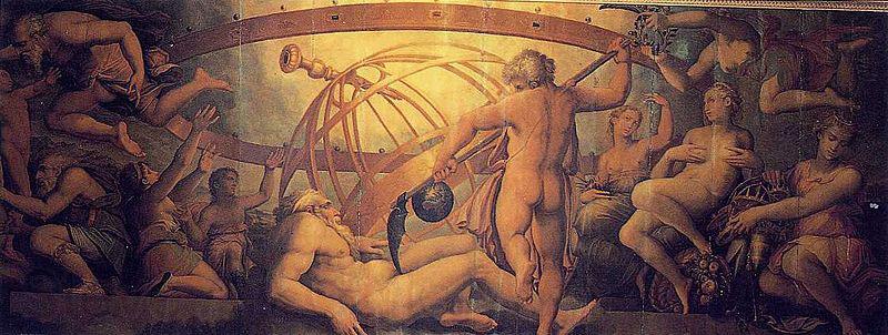 Giorgio Vasari The Mutiliation of Uranus by Saturn Norge oil painting art